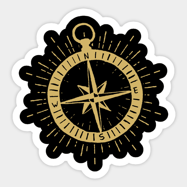 Vintage compas Sticker by Wintrly